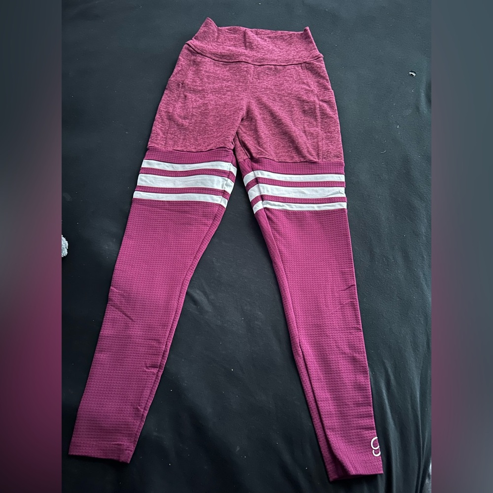 Bombshell sportswear thigh high maroon leggings. Used once